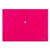 DELI DOCUMENT WALLET BUTTON CLOSURE A4 PINK