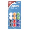 DELI WHITEBOARD MAGNETS 20MM ROUND ASSORTED PACK 12