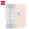DELI A5 SPIRAL NOTEBOOK 80 SHEETS