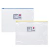 DELI DOCUMENT WALLET WITH ZIPPER A4 ASSORTED COLOURS