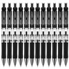 DELI RETRACTABLE GEL INK BALLPOINT PEN 07MM BLACK BOX 12