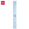 DELI ECO PVC FLEXIBLE RULER 30CM BLUE