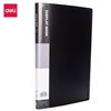 DELI DISPLAY BOOK NONREFILABLE SPINE 20 POCKET A4 BLACK