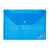 DELI DOCULOPE WALLET BUTTON CLOSURE PP A4 BLUE