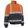 WORKIT 3003 HI VIS 2 TONE BOMBER JACKET WITH REFLECTIVE TAPE  ORANGENAVY  SIZE 2XL