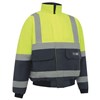 WORKIT 3003 HI VIS 2 TONE BOMBER JACKET WITH REFLECTIVE TAPE  YELLOWNAVY  SIZE 4XL