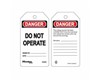 Masterlock S4002 Weatherproof Safety Tag Danger Do Not Operate Pack6