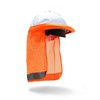 MOONDYNE ELASTIC HARD HAT NECK FLAP  ORANGE