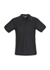 BIZ COLLECTION P9900 MENS RESORT POLO  BLACKCHARCOAL  SIZE SMALL
