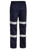 BISLEY BP6003T COTTON DRILL WORK PANTS WITH BIOMOTION TAPE  NAVY  SIZE 112ST
