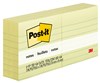 POSTIT 6306PK LINED NOTES 76 X 76MM YELLOW PACK 6