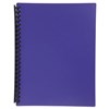 DISPLAY BOOK REFILLABLE 20 POCKET A4 PURPLE