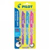 PILOT 07MM FRIXION BALL MEDIUM FUN COLOURS PINKVIOLETLIGHT BLUE PK3