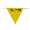PROCHOICE CAUTION BUNTING TRIANGLE DAY SAFETY FLAGS 30M FLUORO YELLOW