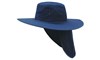 CANVAS FULL BRIM SUN HAT  NAVY  SIZE MEDIUM 57CM