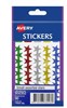 AVERY 932352 MERIT STAR STICKERS 14MM ASSORTED PACK 90