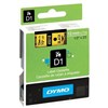 DYMO 45018 D1 LABELLING TAPE 12MM X 7M BLACK ON YELLOW
