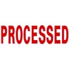DESKMATE PREINKED MESSAGE STAMP PROCESSED RED