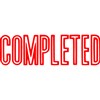 XSTAMPER CXBN 1026 PREINKED MESSAGE STAMP COMPLETED 42 X 13MM RED