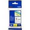 BROTHER TZE121 LAMINATED LABELLING TAPE 9MM BLACK ON CLEAR