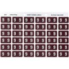 AVERY 43349 LATERAL FILE LABEL SIDE TAB YEAR CODE 9 25 X 38MM BROWN PACK 180