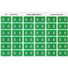 AVERY 43318 LATERAL FILE LABEL SIDE TAB COLOUR CODE R 25 X 38MM LIGHT GREEN PACK 180