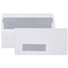 CUMBERLAND DL ENVELOPES SECRETIVE WALLET WINDOWFACE SELF SEAL 80GSM 110 X 220MM WHITE BOX 500