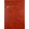 COLLINS 3880 SERIES ACCOUNT BOOK MINUTE PAGED 84 LEAF A4 RED