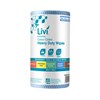 LIVI COMMERCIAL HEAVY DUTY CLEANING CLOTH 300MM X 45M BLUE ROLL 90 SHEETS CARTON 4