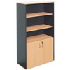 RAPID WORKER HALF DOOR CUPBOARD LOCKABLE 1800 X 900 X 450MM BEECHIRONSTONE