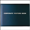 COLLINS CORPORATE VISITORS BOOK 192 PAGE 300 X 200MM GOLD BLOCKED BLACK