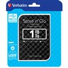 VERBATIM STORENGO GRID DESIGN USB 30 PORTABLE HARD DRIVE 1TB BLACK