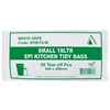 HUHTAMAKI BIN LINER 18 LITRE WHITE PACK 50