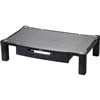 EXTRA WIDE MONITOR STAND WITH DRAWER BLACK