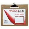 RAZORLINE CLIPBOARD MASONITE LANDSCAPE LARGE CLIP A3 BROWN 250SHEETS