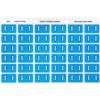 AVERY 43320 LATERAL FILE LABEL SIDE TAB COLOUR CODE T 25 X 38MM BLUE PACK 180