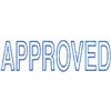 DESKMATE PREINKED MESSAGE STAMP APPROVED BLUE