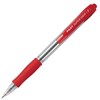 PILOT SUPER GRIP RETRACTABLE BALLPOINT PEN FINE 07MM RED