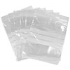 CUMBERLAND WRITEON PRESS SEAL BAG 50 MICRON 230 X 305MM CLEARWHITE PACK 100