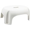 ITALPLAST PLASTIC SINGLE STEP STOOL 296 X 387 X 210MM WHITE