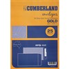 CUMBERLAND C4 ENVELOPES POCKET PLAINFACE STRIP SEAL 85GSM 324 X 229MM GOLD PACK 25
