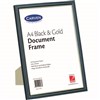 CARVEN DOCUMENT FRAME A4 BLACKGOLD