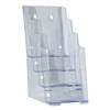 DEFLECTO BROCHURE HOLDER 4TIER DL CLEAR