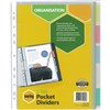 MARBIG COPYSAFE DIVIDER POCKET PP 5TAB A4 ASSORTED