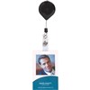 REXEL ID RETRACTABLE ID CARD HOLDER REEL LOCKABLE BLACK