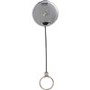 REXEL ID RETRACTABLE METAL KEY HOLDER REEL NYLON CORD BLACK