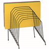 MARBIG STEP FILE WIRE ORGANISER RACK 8 SLOT LARGE BLACK