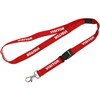REXEL ID LANYARD PREPRINTED VISITOR RED PACK 5