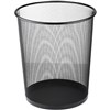 ITALPLAST WIRE MESH TIDY BIN ROUND 14 LITRE BLACK