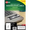 AVERY 959204 L6013 HEAVY DUTY LASER LABELS 1UP SILVER PACK 20